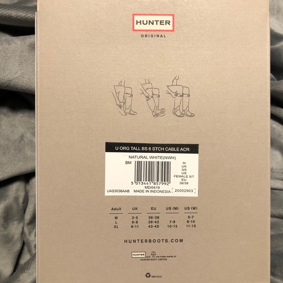 🆕Hunter Cable Cuff Tall Boot Socks - Picture 5 of 5